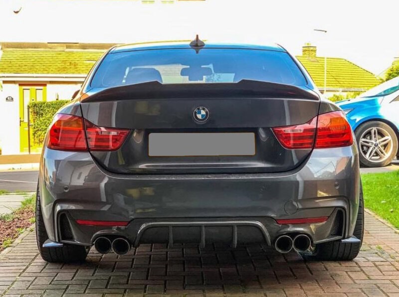Bmw 4 series f32 psm style carbon fibre boot spoiler - image 2