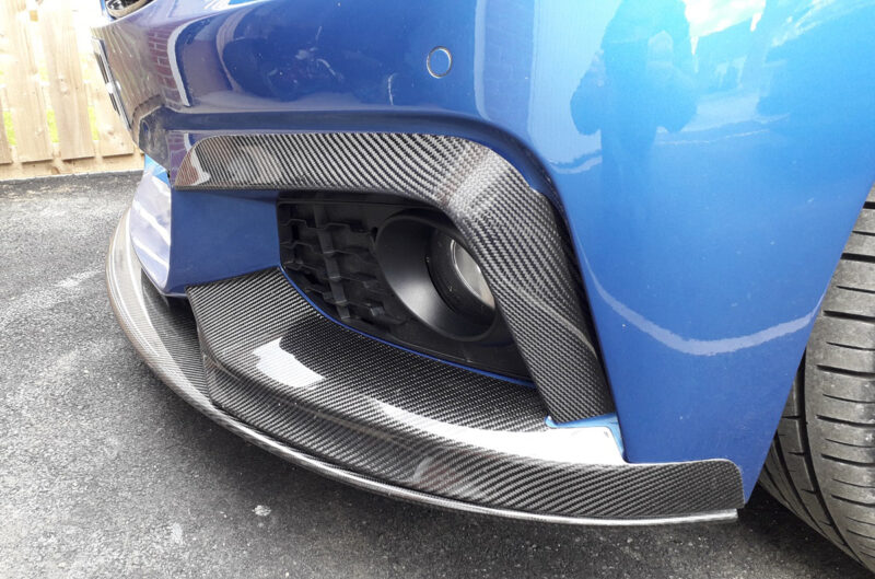 Bmw 4 series f32 f33 f36 m sport carbon fibre front upper corner splitters - image 4