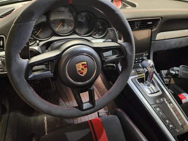 Alternative view of VA Motorsports PORSCHE 911 991.2 CAYMAN 718 CAYENNE MACAN MAGNETIC CARBON FIBRE Steering Wheel Paddle Shifters