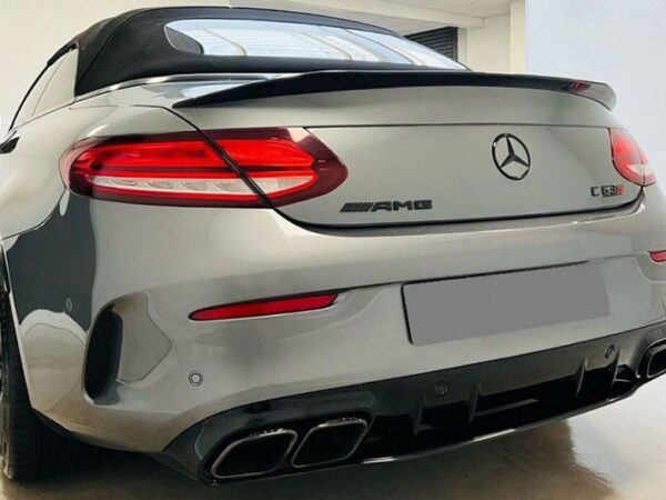 Mercedes-benz c class a205 convertible carbon fiber boot spoiler