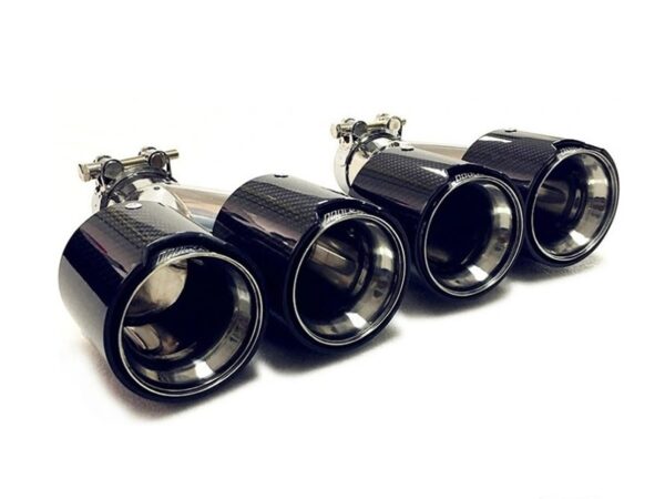 Bmw f series carbon fiber dual exhaust tips set
