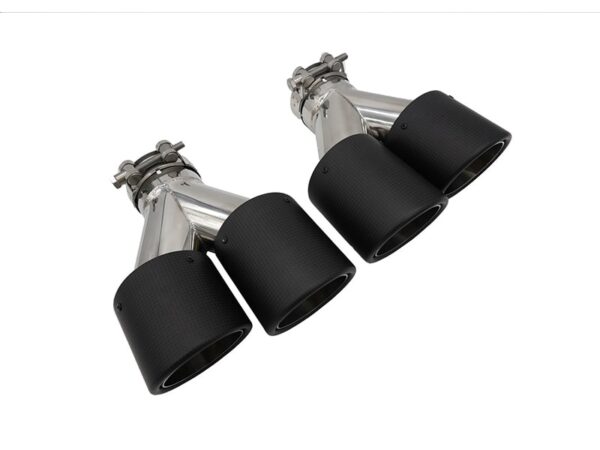 Bmw 6 series f06 f12 f13 carbon fiber quad exhaust tips