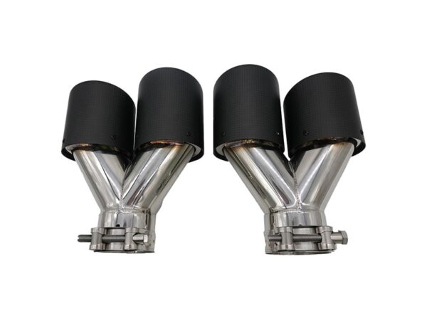 Bmw 6 series f06 f12 f13 carbon fiber quad exhaust tips