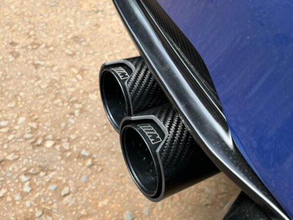 Bmw f series carbon fiber black exhaust tip