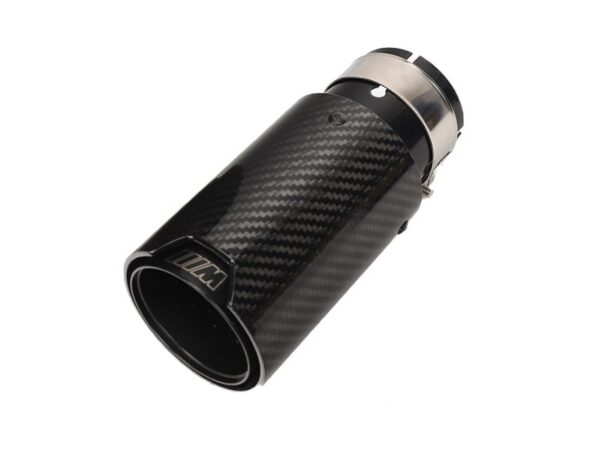 Bmw f series carbon fiber black exhaust tip