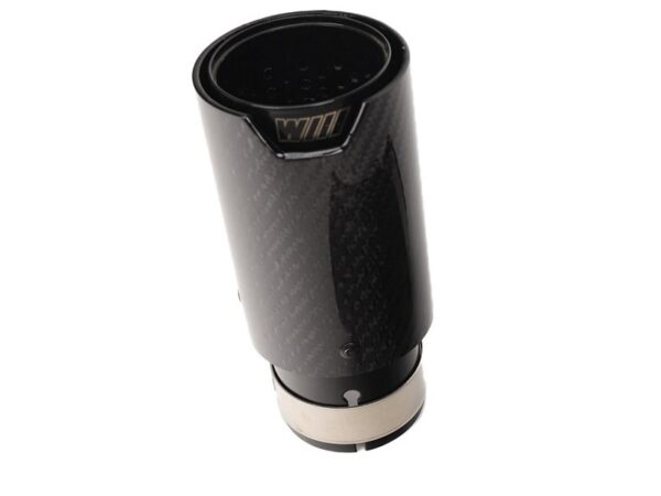 Bmw f series carbon fiber black exhaust tip
