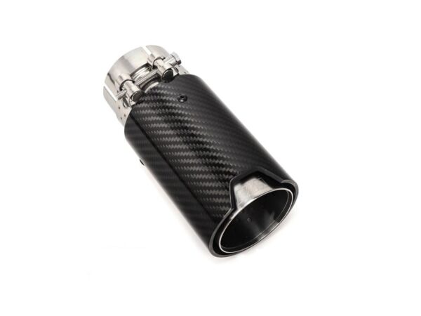 Bmw f series carbon fiber silver exhaust tip