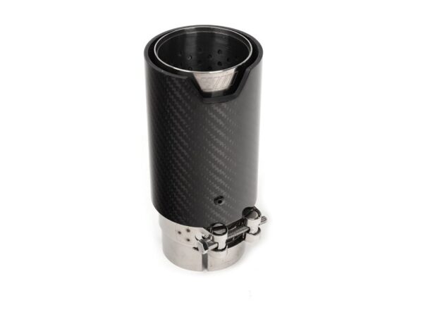 Bmw f series carbon fiber silver exhaust tip