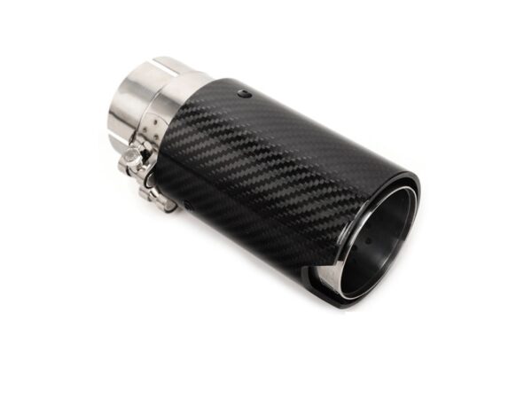 Bmw f series carbon fiber silver exhaust tip