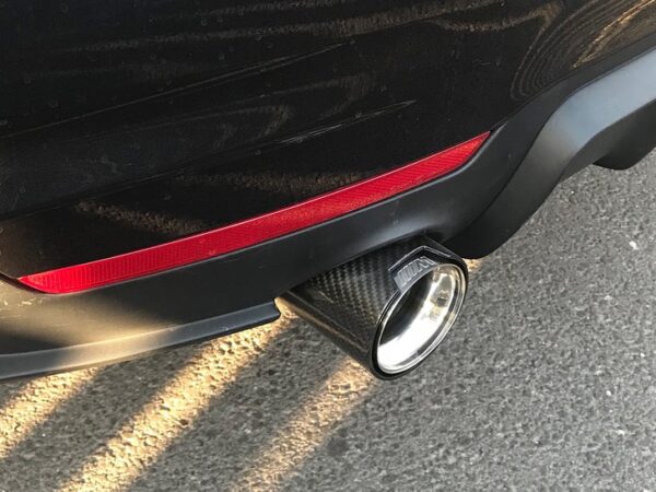 Bmw f series carbon fiber long exhaust tip