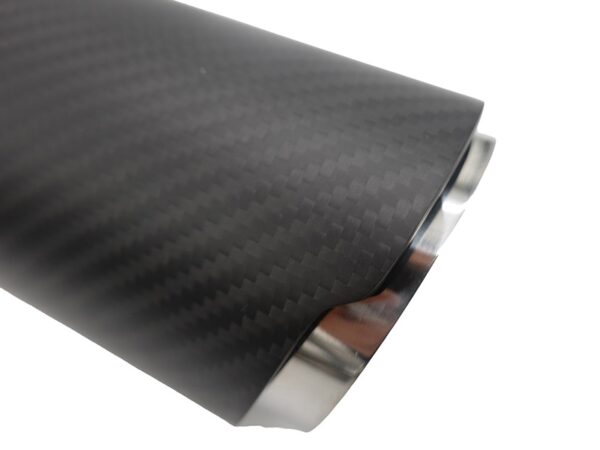 Bmw f90 m5 f91 f92 m8 carbon fiber vad style black exhaust tips