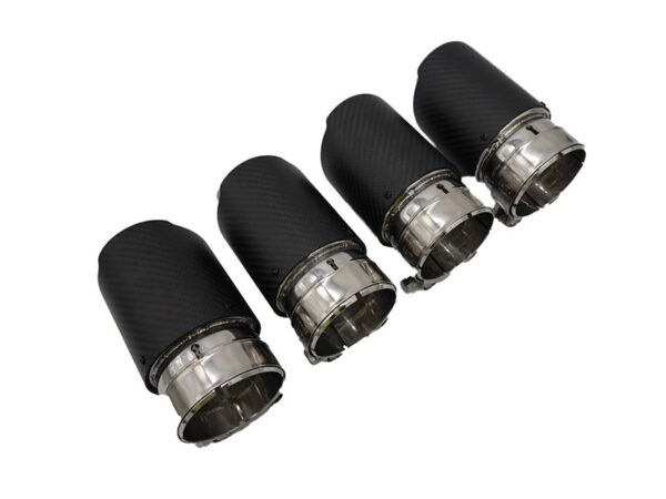 Bmw f90 m5 f91 f92 m8 carbon fiber vad style black exhaust tips