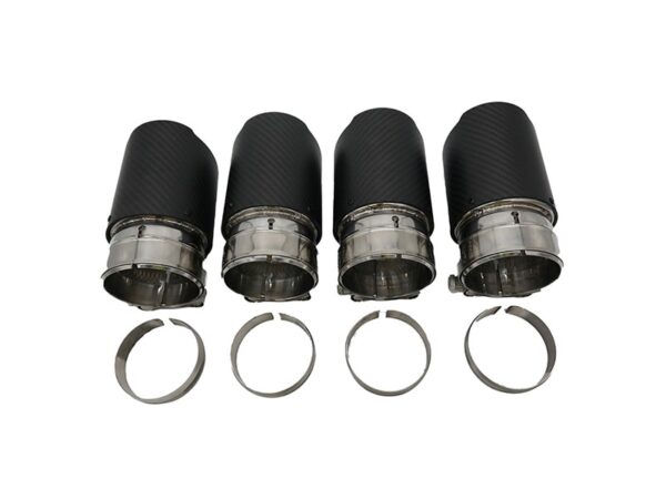 Bmw f90 m5 f91 f92 m8 carbon fiber vad style black exhaust tips