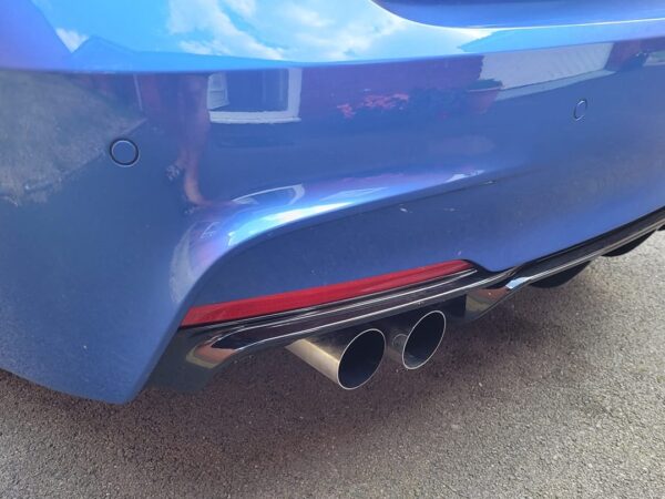 Bmw f30 f31 316d 318d 320d f32 f36 418d 420d single to double exhaust tips