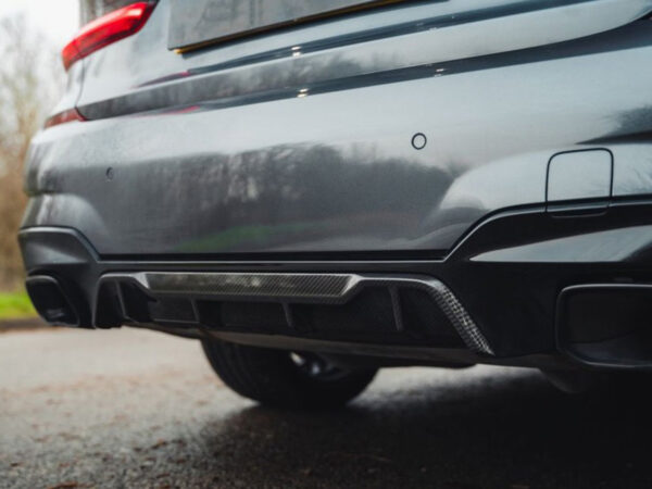 Bmw g20 g21 m340i style stainless steel gloss black exhaust tips