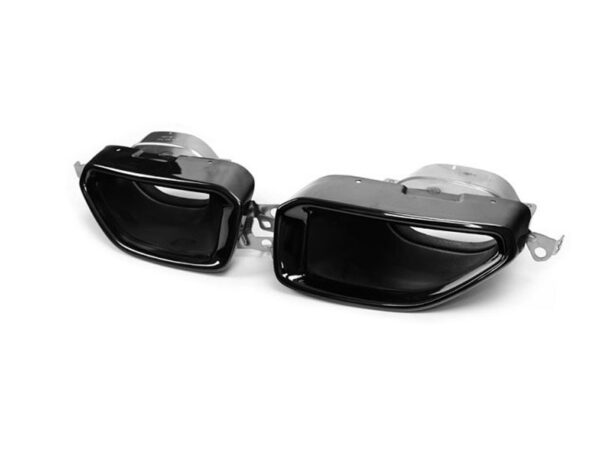 Bmw g20 g21 m340i style stainless steel gloss black exhaust tips