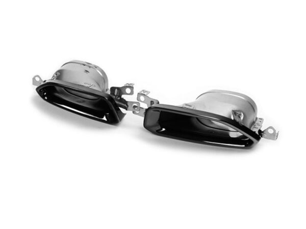 Bmw g20 g21 m340i style stainless steel gloss black exhaust tips