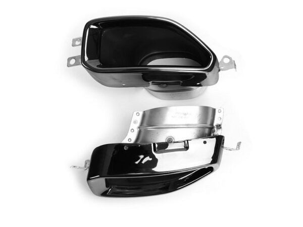 Bmw g20 g21 m340i style stainless steel gloss black exhaust tips