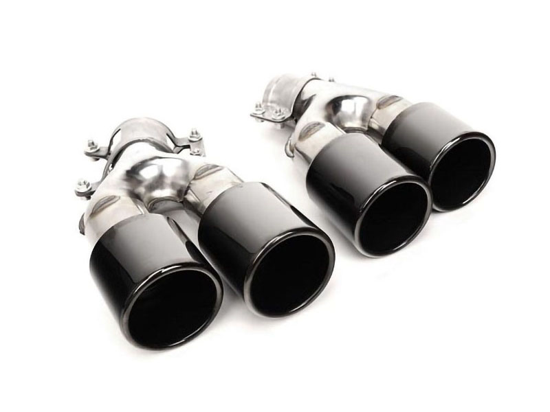 BMW 5 Series G30 G31 M5 Style Stainless Steel GLOSS BLACK Quad Exhaust Tips