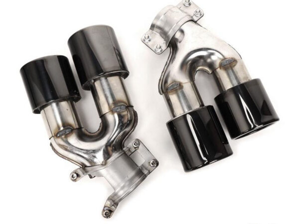 Bmw 5 series g30 g31 m5 style stainless steel gloss black quad exhaust tips