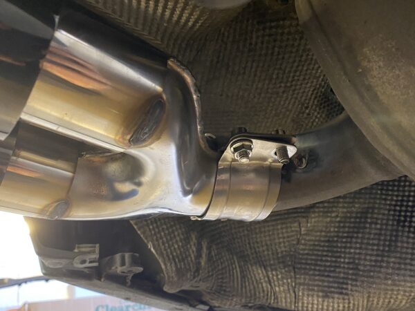 Bmw 5 series g30 g31 m5 style stainless steel gloss black quad exhaust tips