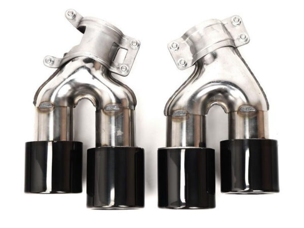 Bmw 5 series g30 g31 m5 style stainless steel gloss black quad exhaust tips
