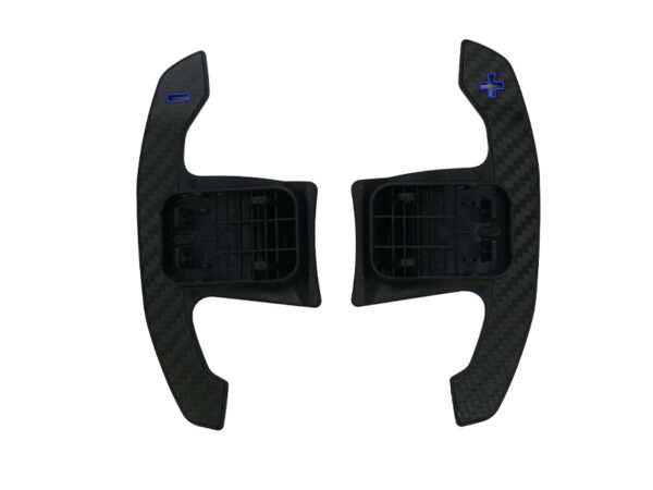 Bmw f & g series blue carbon fiber paddle shifters