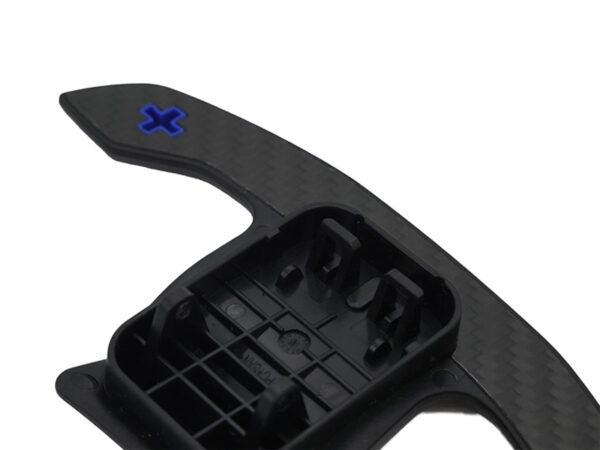 Bmw f & g series blue carbon fiber paddle shifters
