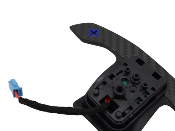 Bmw f & g series blue carbon fiber paddle shifters