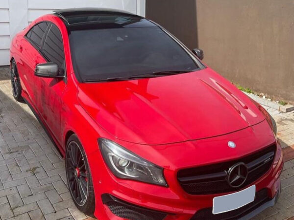 Mercedes-benz cla class cla45 c117 x117 amg style carbon fiber front splitter