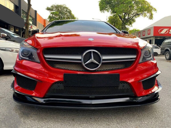 Mercedes-benz cla class cla45 c117 x117 w117 amg revozport style carbon fiber front splitter