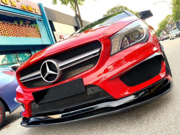Mercedes-benz cla class cla45 c117 x117 w117 amg revozport style carbon fiber front splitter
