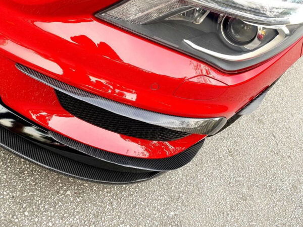 Mercedes-benz cla class cla45 c117 x117 w117 amg revozport style carbon fiber front splitter