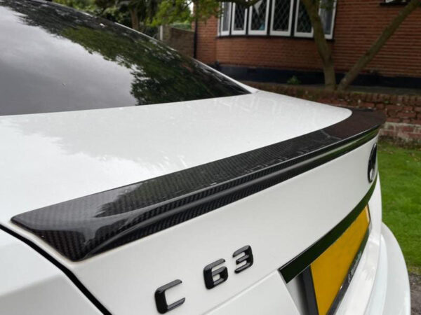 Mercedes-benz c class c204 coupe amg style carbon fiber boot spoiler
