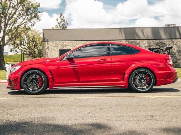 Mercedes-benz c class c204 c63 coupe black series carbon fiber wing boot spoiler