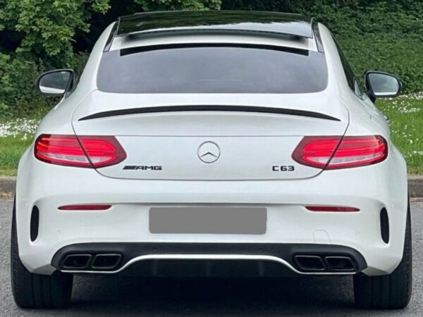 MERCEDES-BENZ C Class C205 COUPE AMG Style GLOSS BLACK Boot Spoiler