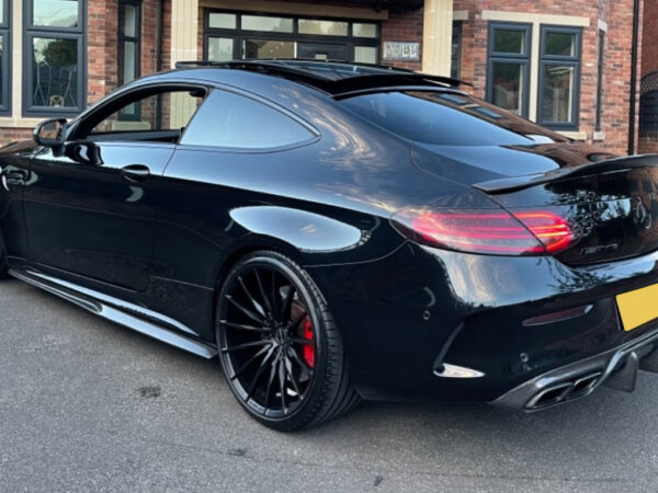 Mercedes-benz c class c205 coupe psm style carbon fiber boot spoiler
