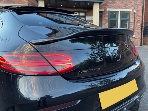 Mercedes-benz c class c205 coupe psm style carbon fiber boot spoiler