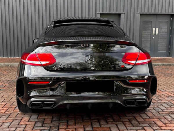 Mercedes-benz a205 c205 convertible coupe c63 amg style carbon fiber rear diffuser