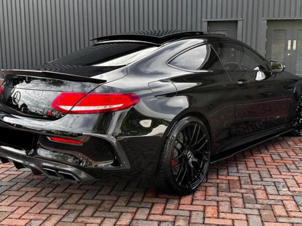 Mercedes-benz a205 c205 convertible coupe c63 amg style carbon fiber rear diffuser