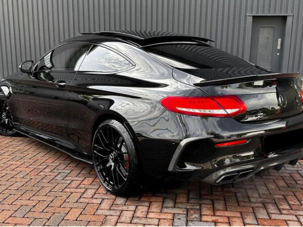 Mercedes-benz a205 c205 convertible coupe c63 amg style carbon fiber rear diffuser
