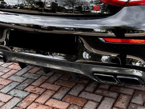 Mercedes-benz a205 c205 convertible coupe c63 amg style carbon fiber rear diffuser