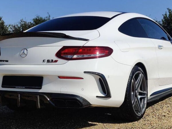 Mercedes-benz c class a205 c205 c43 c63 amg carbon fiber rear bumper vent trims