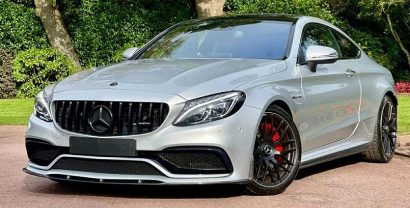 Mercedes-benz c class a205 c205 c63 amg carbon fiber edition 1 front splitter