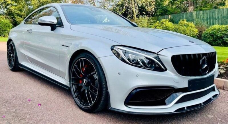 Mercedes-benz c class a205 c205 c63 amg carbon fiber edition 1 front splitter