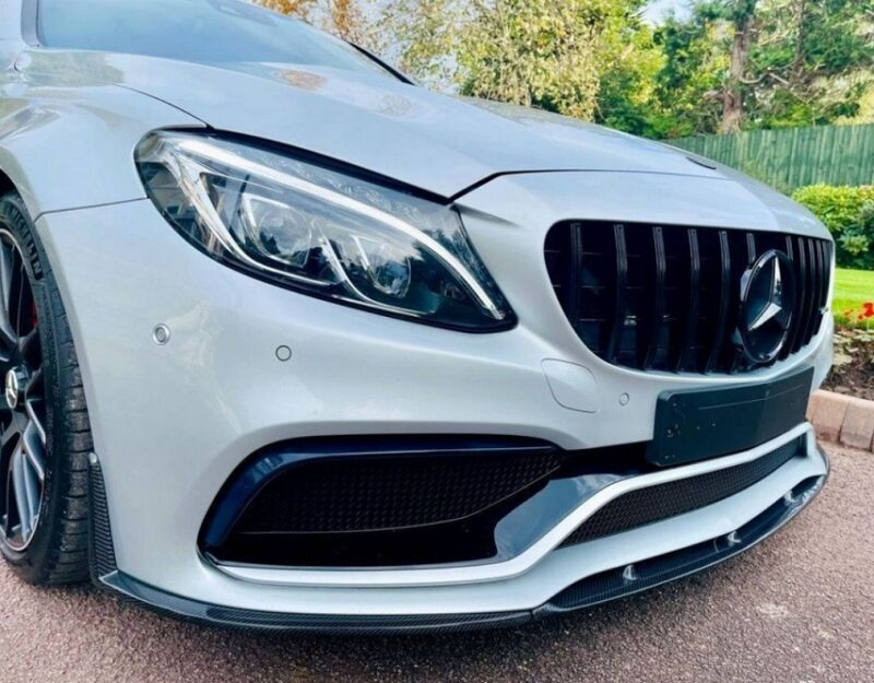 Mercedes-benz c class a205 c205 c63 amg carbon fiber edition 1 front splitter