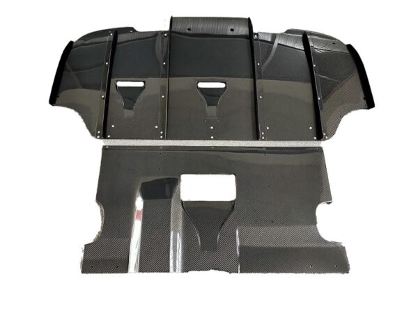 Bmw e46 m3 vrs style carbon fiber rear diffuser system