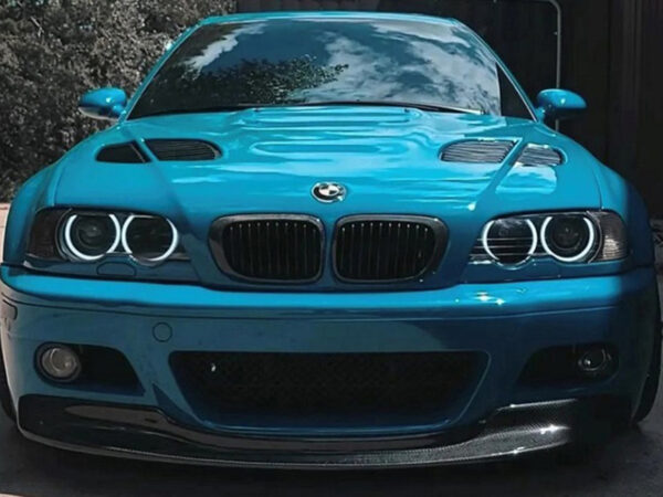 Bmw 3 series e46 m3 csl style carbon fiber front splitter