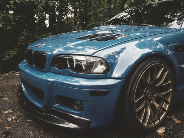 Bmw 3 series e46 m3 csl style carbon fiber front splitter