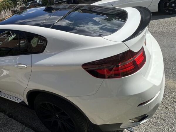 Bmw x series e71 x6 performance style carbon fiber boot spoiler
